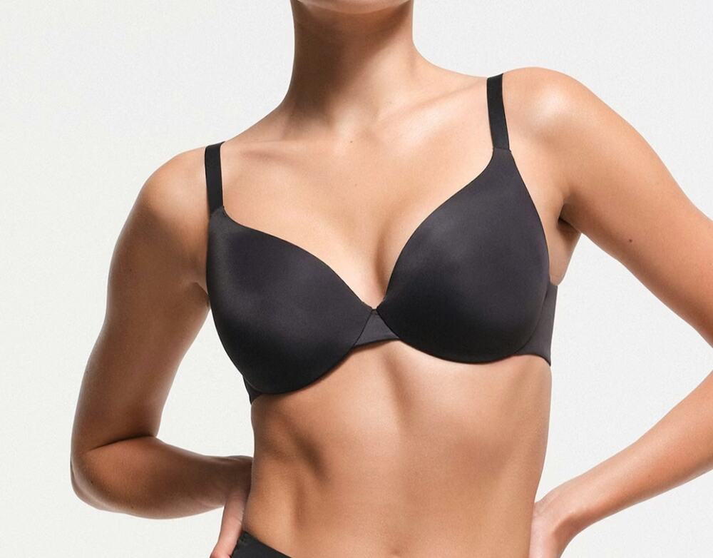 SKIMS NWT Smoothing Intimates Full Coverage Bra Onyx Black Underwire 32B Lined - Picture 1 of 9